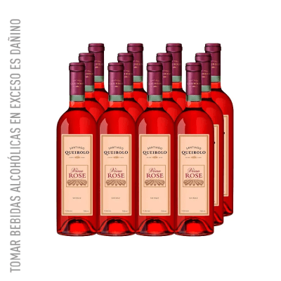 Santiago Queirolo Vino Rosé Botella 750ml Caja 12und1