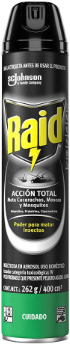 Raid Insecticida Mata Cucarachas, Moscas y Mosquitos Frasco 262gr1
