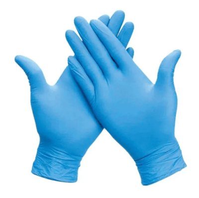 Guantes de Nitrilo Celeste Talla S Caja 100und