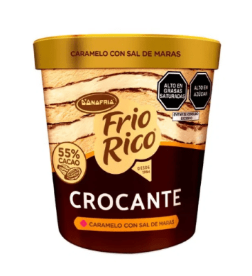 Helado Donofrio Crocante Caramelo con Sal de Maras 930ml