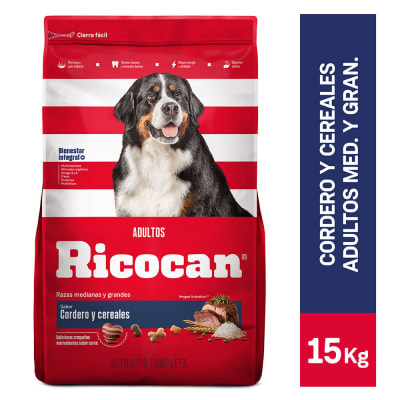 Ricocan Cordero y Cereales Saco 15k