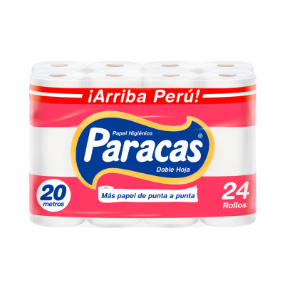 Paracas Rojo Papel Higiénico Maleta 24und1