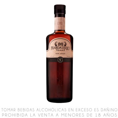 Ron Mandatario Añejo Reserva Especial 6 Años Botella 700ml