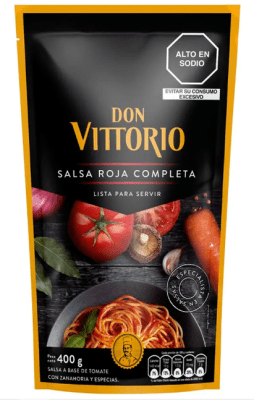 Don Vittorio Salsa Roja Completa Doypack 400gr1