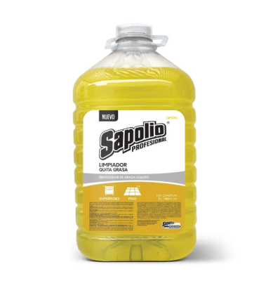 Sapolio Limpiador Quita Grasa Limón Galón 5lt