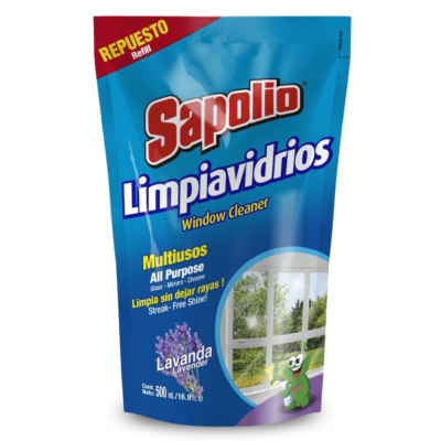 Sapolio Limpiavidrios Multiusos Doypack 500ml1