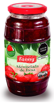 Fanny Mermelada de Fresa Frasco 950gr