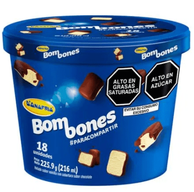 Donofrio Helado Bombones Pote 216ml