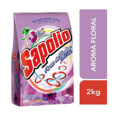 Sapolio Detergente Polvo Feria de Flores Bolsa 2kg1