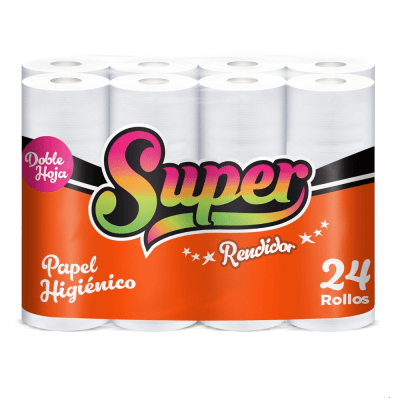 Super Papel Higiénico Rendidor Maleta 24und1