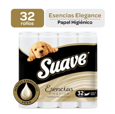 Suave Papel Higiénico Esencias Elegance Maleta 32und