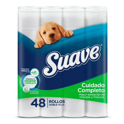 Suave Papel Higiénico Cuidado Completo Maleta 48und1