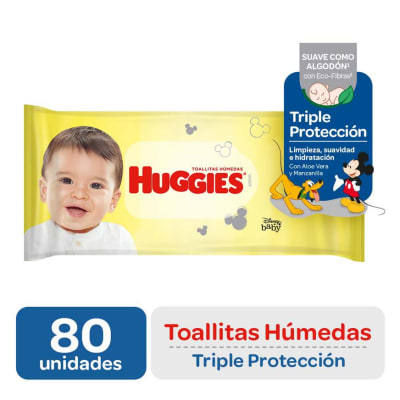 Huggies Toallitas Húmedas Triple Protección Bolsa 80und