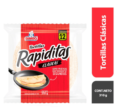 Bimbo Tortillas Rapiditas Clásicas 12und1