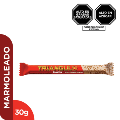 Triangulo Marmoleado Blanco 30gr