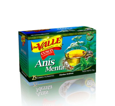 Del Valle Anís Menta Filtrante Caja 25und1