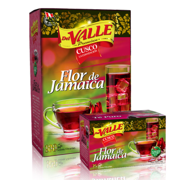 Del Valle Flor de Jamaica Filtrante Caja 25und