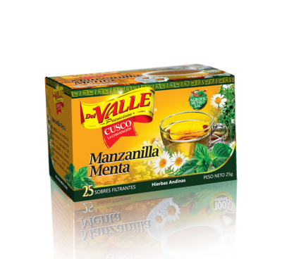 Del Valle Manzanilla Menta Filtrante Caja 25und