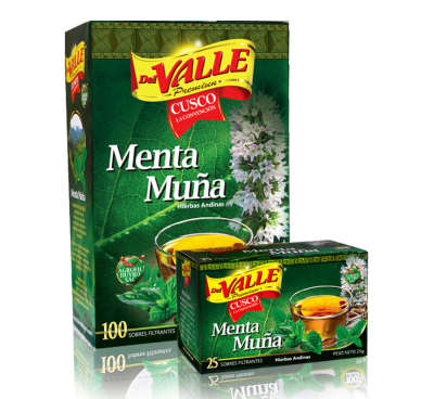 Del Valle Menta Muña Filtrante Caja 100und1