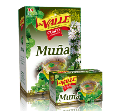 Del Valle Muña Filtrante Caja 25und1