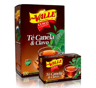 Del Valle Té Canela & Clavo Filtrante Caja 100und1