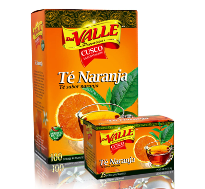 Del Valle Té Naranja Filtrante Caja 100und1