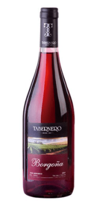 Vino Tinto Semiseco Tabernero Borgoña 750ml
