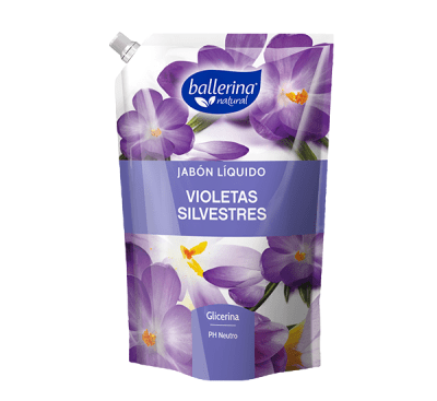 Ballerina Jabón Líquido Violetas Silvestres Doypack 750ml