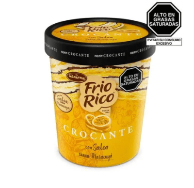 Helado FRIO RICO  Maracuyá Pote 900ml