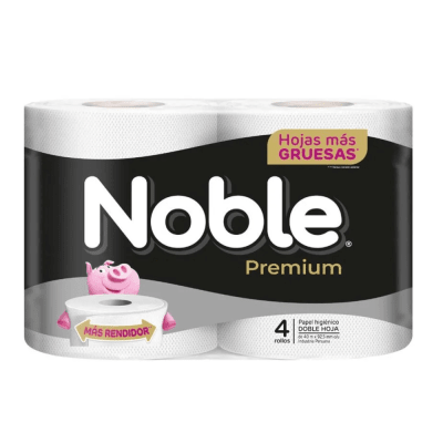 Noble Negro Papel Higiénico 4und1