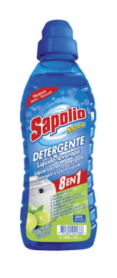 Sapolio Detergente Líquido Fresco Limón Botella 1lt