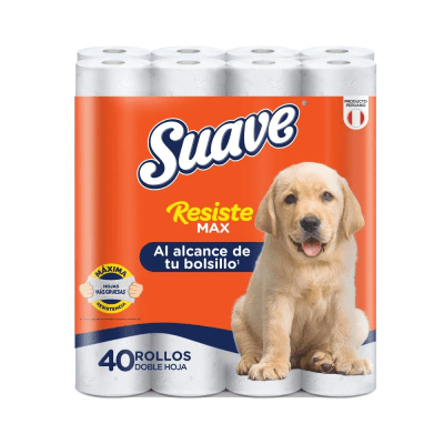 Suave Papel Higiénico Resistemax Maleta 40und1