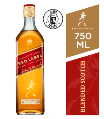 Whisky Johnnie Walker Red Label Botella 750ml