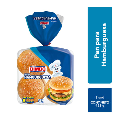 Bimbo Pan Para Hamburguesa 8und