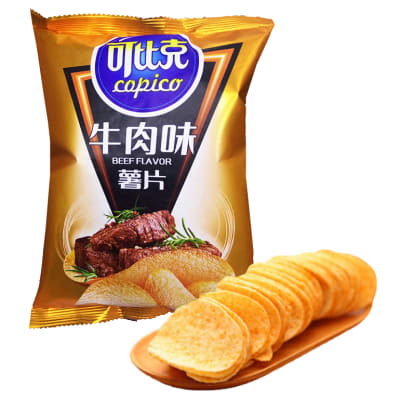 Caja Papas Copico Carne 60g x 48