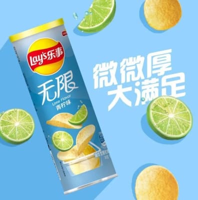 Caja Papas Fritas Lay´s Con Sabor Limon 90g x 24