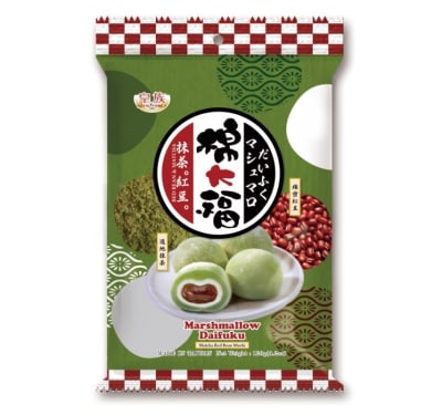 Bolsa Mochi Te verde con Poroto Rojo Marshmallow 120g x 24