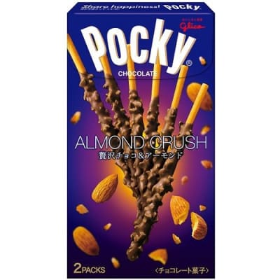 Caja Pocky Chocolate Almendras Crocante 23.1g Por2 x 120