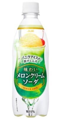 Caja Melon Cream soda 500ml x 24 Asahi