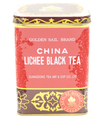 Caja Te Rojo con Lychee en hojas ( BT910) 454g x 241