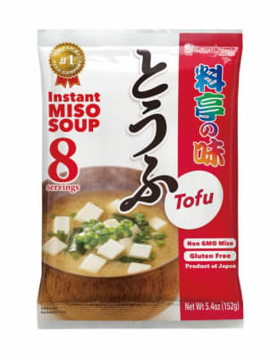 Caja Sopa Miso Inst. Tofu Marukome Gluten Free 8 porc. x 101