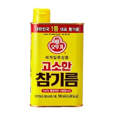 Caja Lata Aceite De Sesamo Ottogi 500ml x 12