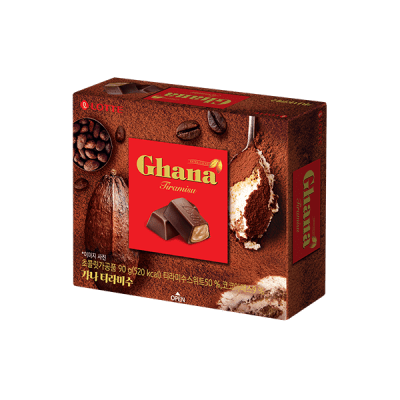 Caja Chocolate Ghana Tiramisu 90g x 24