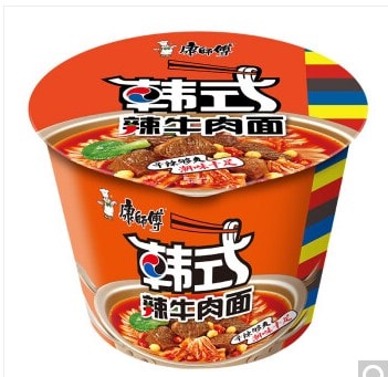 Caja Pote Ramen Inst. Vacuno Picante Al Estilo Coreano 85g x 12