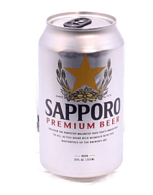 Caja Cerveza Lata Sapporo 355ml x24