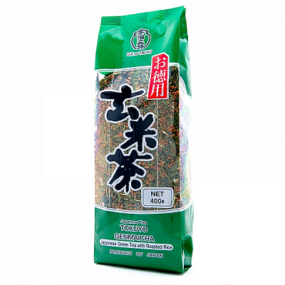 Caja Genmai Cha (Arroz integral tostado y té verde) 400g x 20