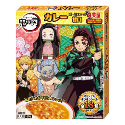 Caja Curry Inst. Cerdo y Maiz Dulce Medio Picante (Kimetsu No Yaiba) 160g x 60