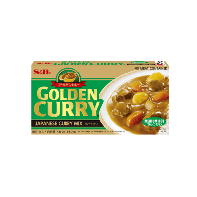 Caja Golden Curry en Cubo Medio Picante 220gx60