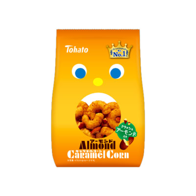 Caja Snack Maiz Caramel Almendra (Tohato) 70Gr x 12