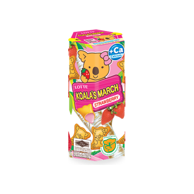 Caja Galleta Rellena Frutilla forma Koala 43g x 48